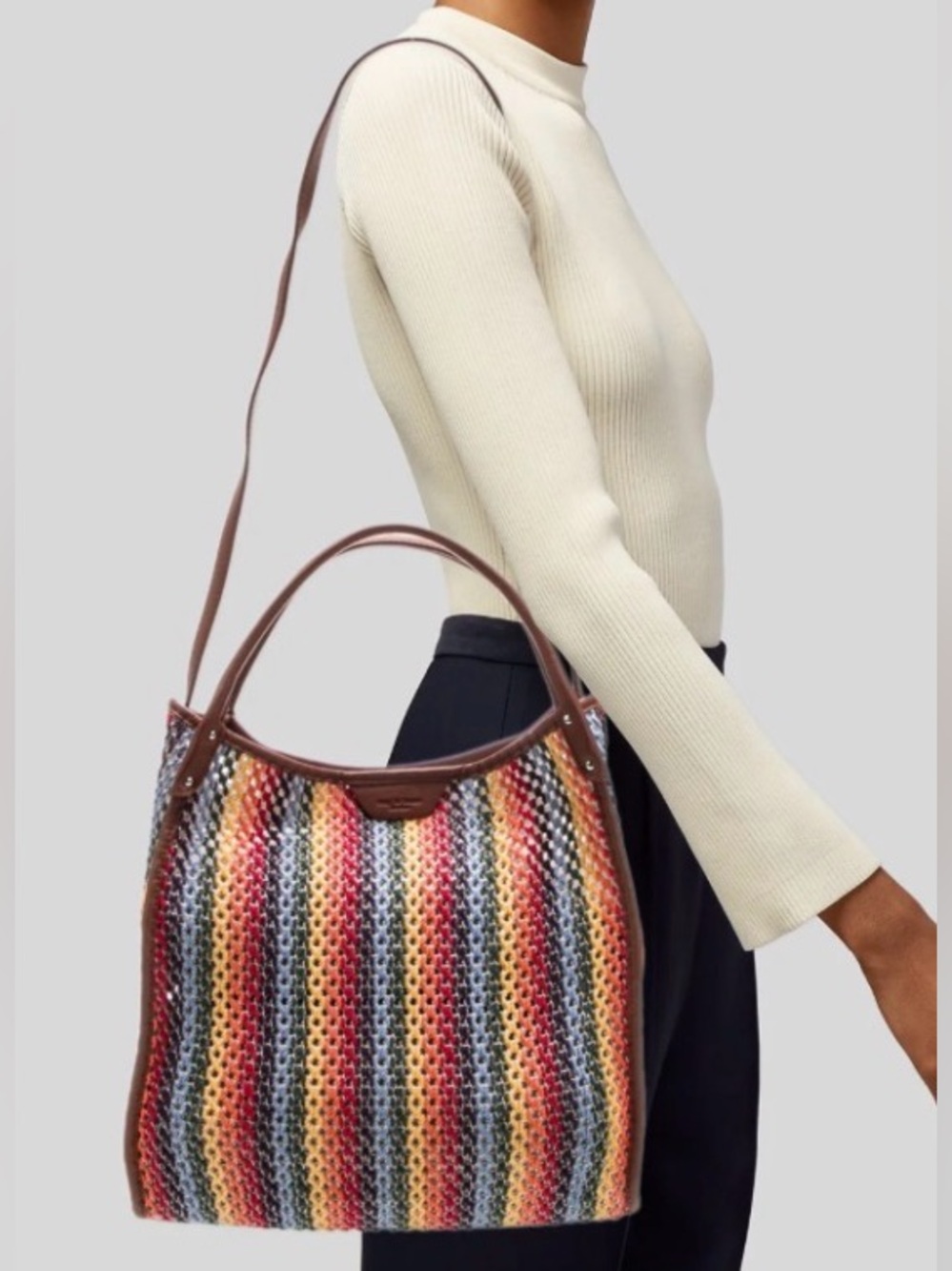 RAG AND BONE Multi Colored Summer Passenger Tote